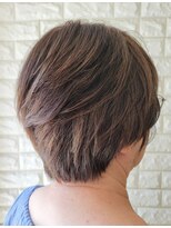 松本平太郎美容室 国立店&nbsp;60代70代シニアショートレイヤー×イノアカラー×ハイライト