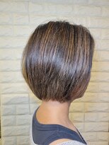 松本平太郎美容室 国立店&nbsp;40代50代60代70代×グラデーションボブ×ハイライト