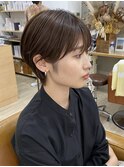 【立町メアリーバイメリー】☆耳かけショート×くすみブラウン☆