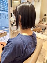 ヴィサージュファイン(VISAGE fine) 縮毛矯正でも自然にキマる♪柔らか質感のショートボブ
