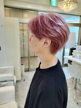 パズル(PUZZLE) センターパート/ピンク/韓流/ハイトーン/アイドルへア/イルミナ