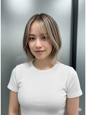 トレンドスタイル♪抜け感×透明感ハイライトカラー◎