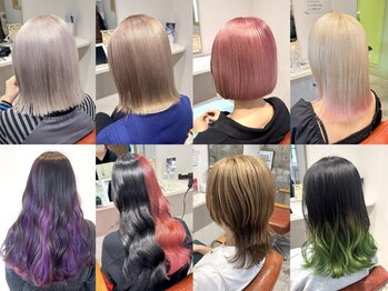 コティ(koti)の写真/高発色でもダメージレスに。ケアブリーチで叶える、艶感溢れるダブルカラー＊理想のカラーを叶えましょう＊