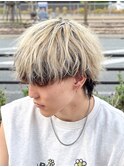 ダブルカラー/ブリーチ/ミルクティー/ヘアカラー/men's