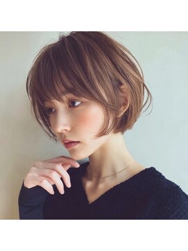 アンサ 阪急桂店(ANSA) ショートボブ/ボブ/ナチュラルベージュ/ブラウン/阪急桂