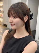 アビー(ABBEY3)&nbsp;サイドバング韓国レイヤー顔まわりレイヤー小顔カット韓国ヘア