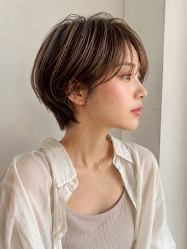 ノア 三宮店(NOA) 【NOA】耳かけハンサムショート×透明感アッシュブラウン