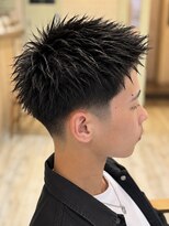 リム バイ ディーアンドティー(Lim by D&T)&nbsp;似合わせカット　フェードスパイキーショート　短髪