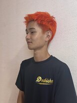 ビビディ バビディ ブー 河原町三条店(Bibbidi.bobbidi.boo)&nbsp;◎蛍光オレンジメンズショート／ダブルカラー◎