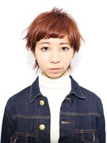 トランク ヘアー デザイン(tranq hair design) オレンジブラウンベリー大人ショート