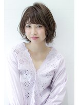 ミニヨン バイ ハピネス 高の原店(mignon by Happiness) 20代30代40代デジタルパーマ外ハネショートボブ奈良清水