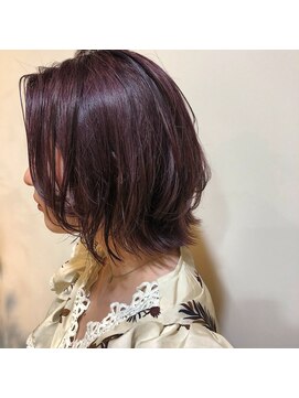 グリーン 渋谷(green) 【MANA】ウルフボブ×バイオレット