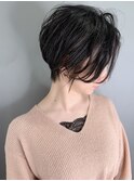 【morio池袋】綺麗でかっこいい黒髪ショート♪