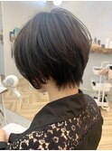 ふんわりひし形シルエット◎小顔ショート　ROMMY田中