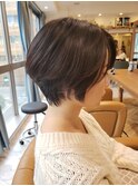 浦和ショートヘアショートカット韓国白髪ぼかし白髪染めボブ