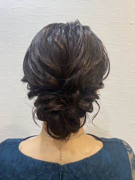 ラテルネ 名駅店(Laterne) お呼ばれヘア/シニヨンヘア/結婚式セット/大人可愛い/ニュアンス