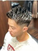 ツーブロックフェードアップバングスタイル
