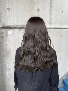 ニコフクオカヘアーメイク(NIKO Fukuoka Hair Make) 福岡天神/シークレットハイライト/透明感グレージュ/オリーブ