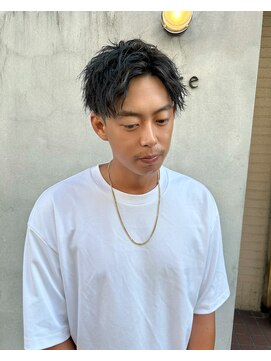 リール(rire) twist spiral perm×highlight color