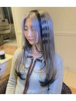 ヘアスタジオ アルス 御池店(hair Studio A.R.S) ホワイトベージュ×デザインカラーキツネカラーセクションカラー