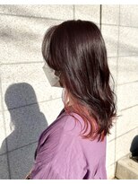 カミビト マヴィー(kamibito mavie)&nbsp;10代20代30代大人かわいい艶感裾カラークリアピンク