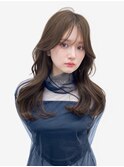くびレイヤーエモージュニュアンスヘア韓国風透明感