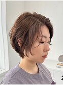 前髪長めショートボブパーマ【suiw】昭和町/天王寺/阿倍野