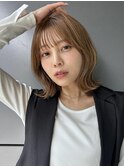 くびれボブ フェイスレイヤー シースルーバング A1014