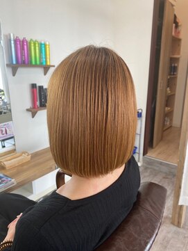 ファイン 三笠店(Fine) 20代30代40代シンプルなボブスタイル☆似合わせカット
