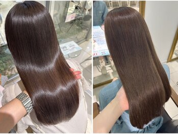 フォルテ 中田店の写真/癖/うねり/広がりを抑えて毛先まで潤うナチュラルストレートに*お手入れも簡単に◎[静岡/髪質改善/学割U24]