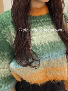 シーサカエ(SHE.sakae) pink chocolate brown