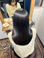 リンクス 久喜(LINKTH) 髪質改善ストレート /黒髪/ネビージュ/小顔/ワンレン