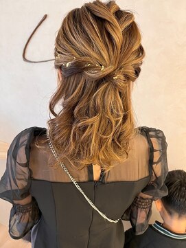 リンク(Link) ハーフアレンジ/ハーフアップ/ハーフアップヘア/ボブアレンジ