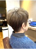 インナーカラーショートカットショートボブハイライトメッシュ