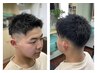 カット＋えり剃り＋シャンプー、ブロー似合わせスタイリング