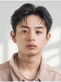 韓国センターパートコンマバングフェザーパーマニュアンスパーマ