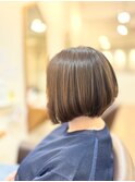 アシンメトリー前髪なしショートボブ【新百合ヶ丘ヘッドスパ】