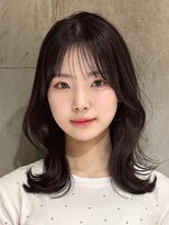 アンカーバイナチュラル(anchor by natural)&nbsp;韓国風/レイヤー/小顔/前髪カット/髪質改善/グレージュ/透明感