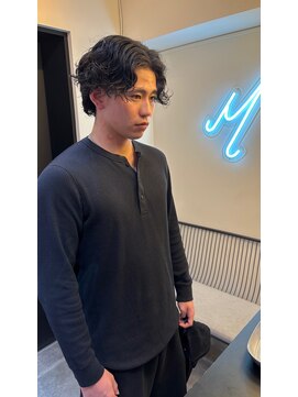 サロンドミルク 溝の口店(salon de MiLK) センターパート×ランダムパーマ