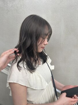 エイチ 天神橋(H) ハーフアップシースルーマッシュハイライト40代50代姫カット