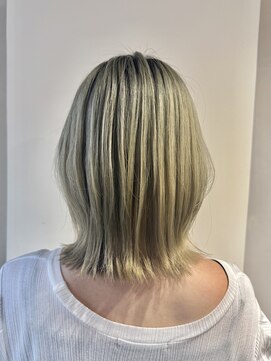 エンクス 天王町店(enx) ホワイトグレージュデジタルパーマミニウルフ天王町TN0804