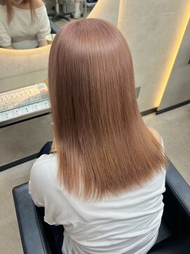 ルノン シェリー(LUNON cheliy) ハイライトカラーくびれヘアアプリコットオレンジ