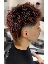 フランクスバーバーザスタンド(Frank’s barber the stand)&nbsp;スパイキーショー トブルーブラックフェザーパーマサーフカール