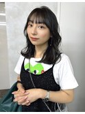 グレージュカラー/前髪カット/顔まわりカット