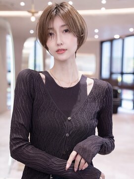 ケアリー プレナ海浜幕張(Carelly) デザインカラー/レイヤーカット/ウェットヘア/オリーブベージュ