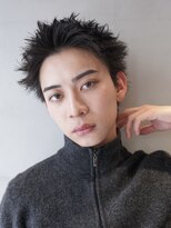 ニコ トウキョウ ロジック(nico TOKYO Logic) 刈り上げアップバングスパイキーショートパーマスパイラルパーマ