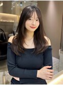 暗めカラー/韓国風巻き/レイヤーカット/髪質改善/縮毛矯正/池袋
