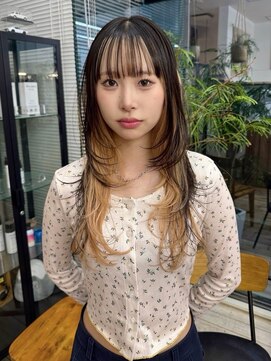 トラッキンアップザパス(TRUCKIN UP THE PATH) ハッシュカット × デザインカラー/ミルクティーベージュ