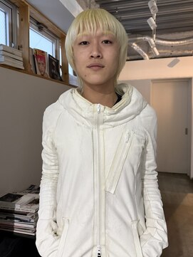 PARKiiiNG 心斎橋　ブリーチ/ダブルカラー/パーマ/メンズ【パーキング】 ニュアンスパーマ