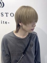 ボンドストーリーホワイト(BondStory White) 【Men‘s】王道マッシュウルフ 【東出】